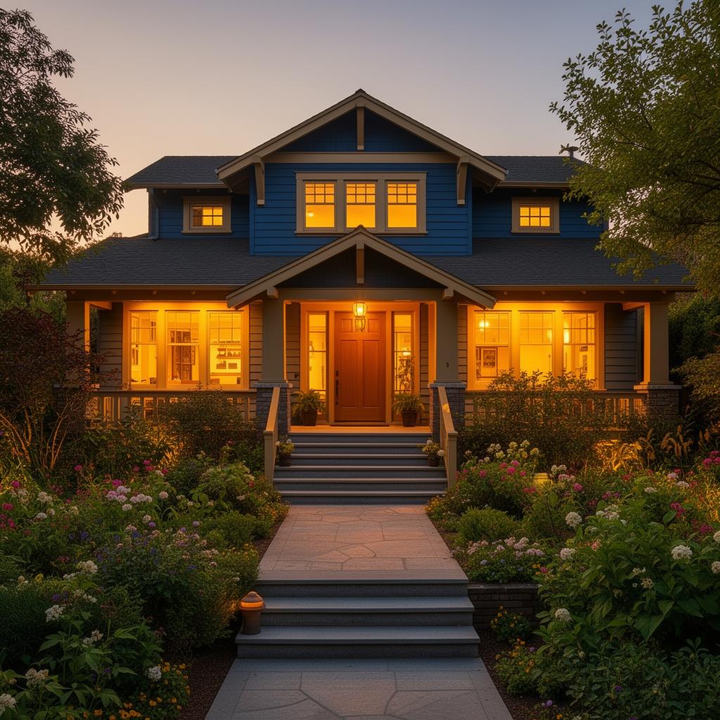 A welcoming Pinole home at dusk